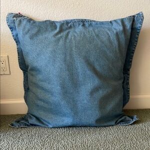 Tommy Hilfiger Blue Denim Square Pillow Cover